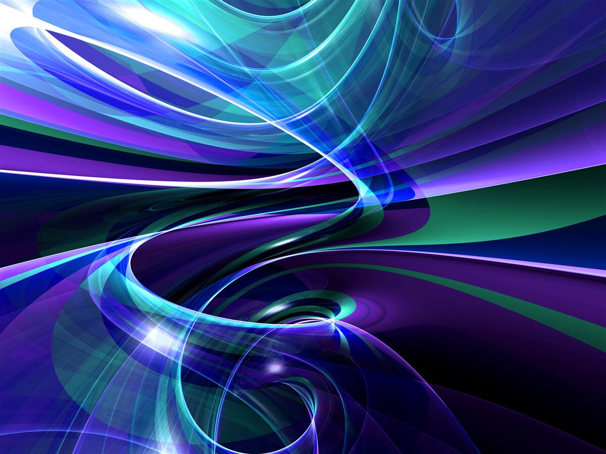 Fototapet accente abstracte aurora borealis