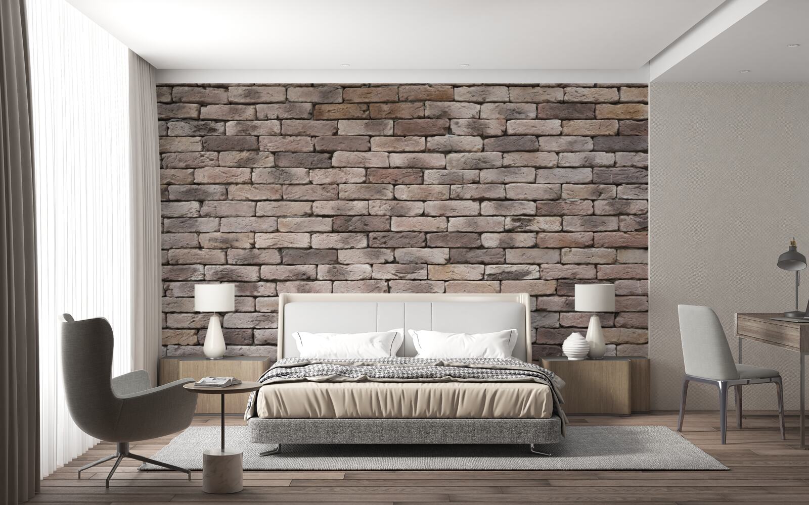 Fototapet construcție din cărămidă modelată manual