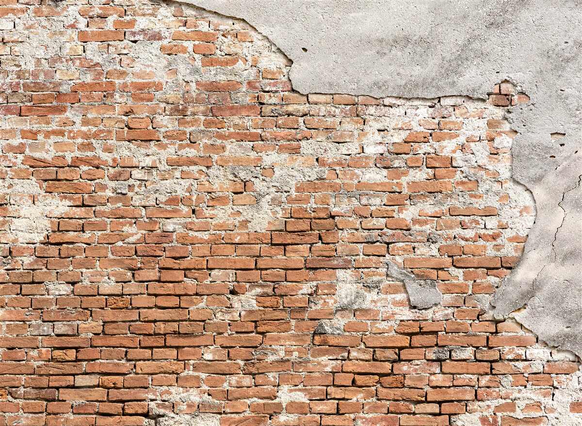 Fototapet parte a unei vechi bariere de cărămidă