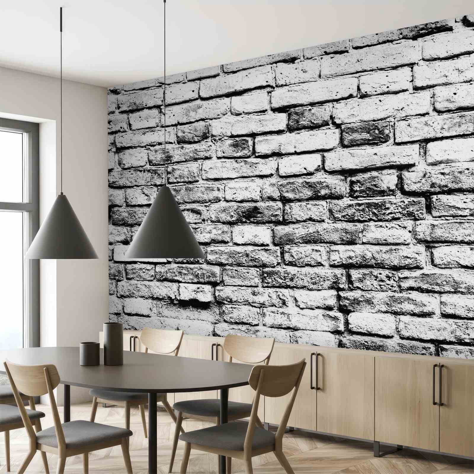 Fototapet structură de perete din cărămidă gri