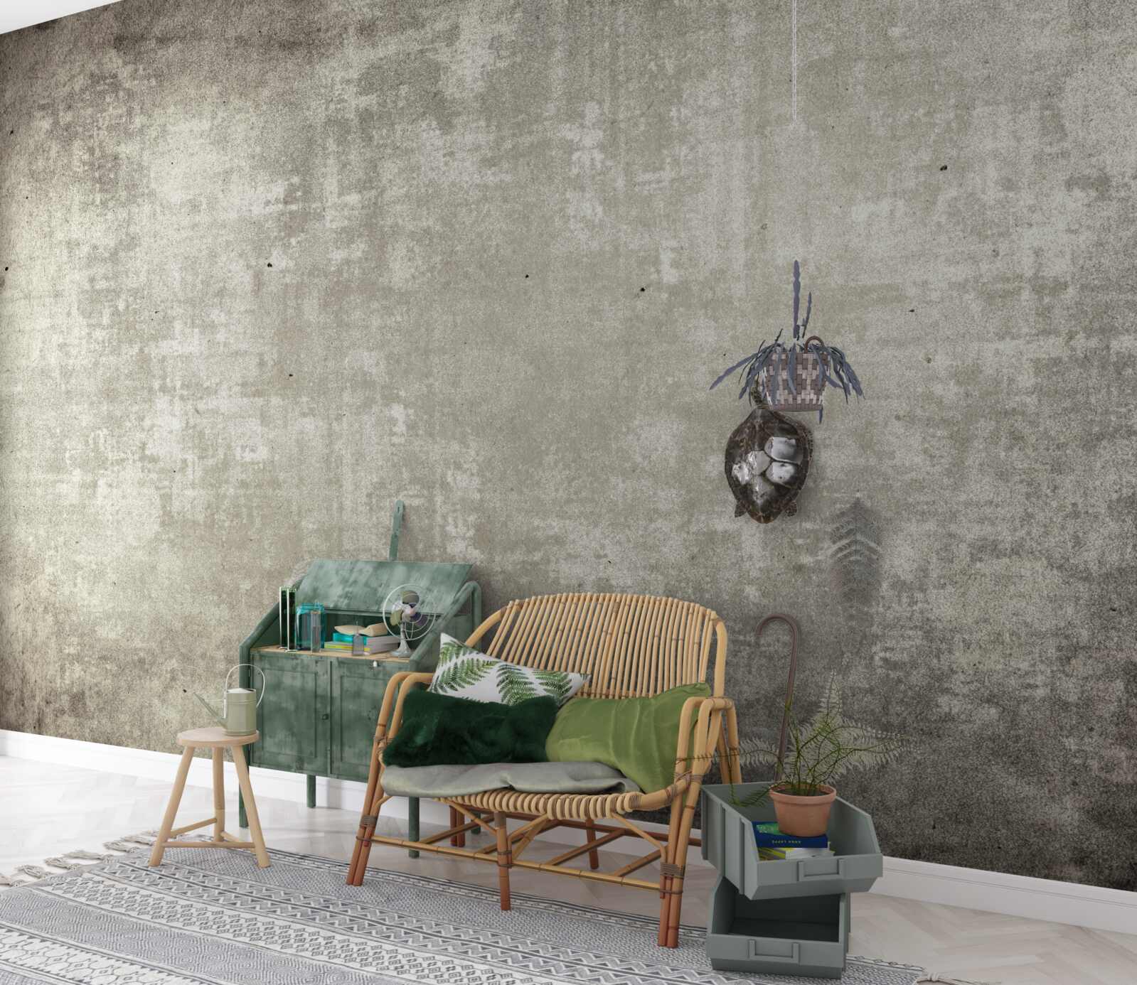 Fototapet fundal în stil antic, gri închis