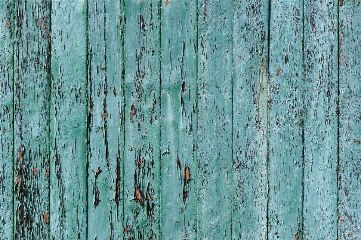Fototapet scânduri de lemn, vopsite în verde mentă, vechi