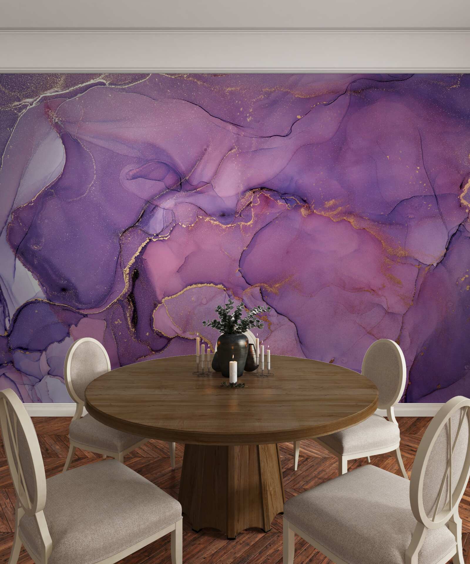 Fototapet accente frumoase violete