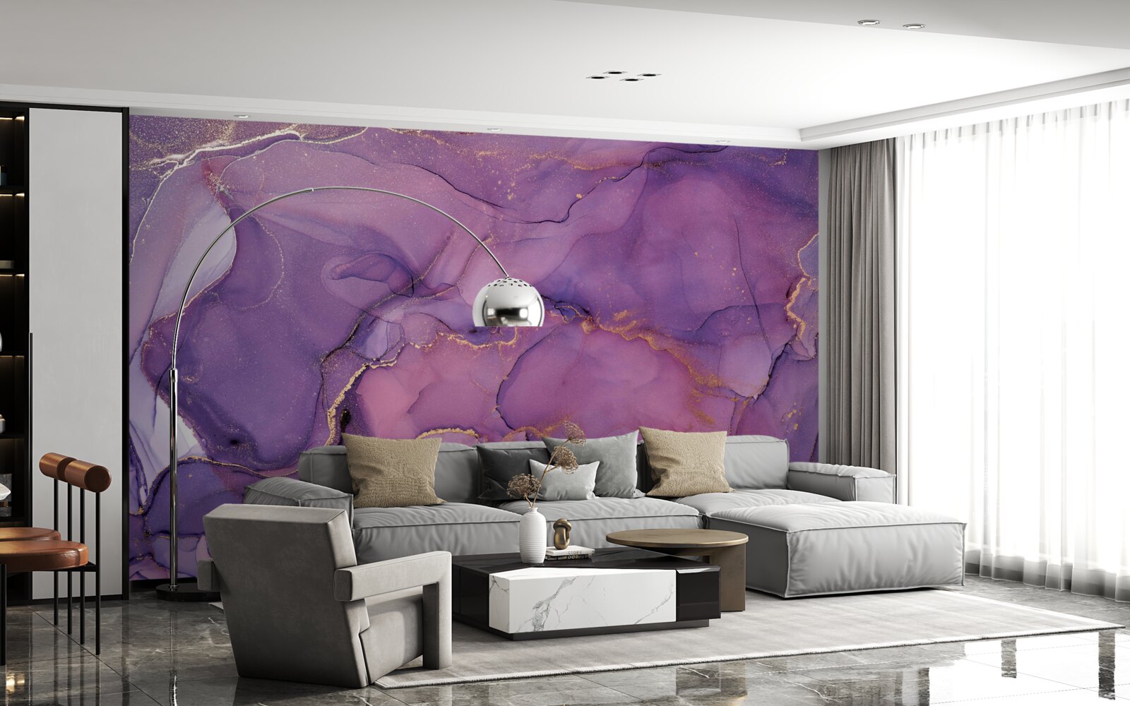 Fototapet accente frumoase violete