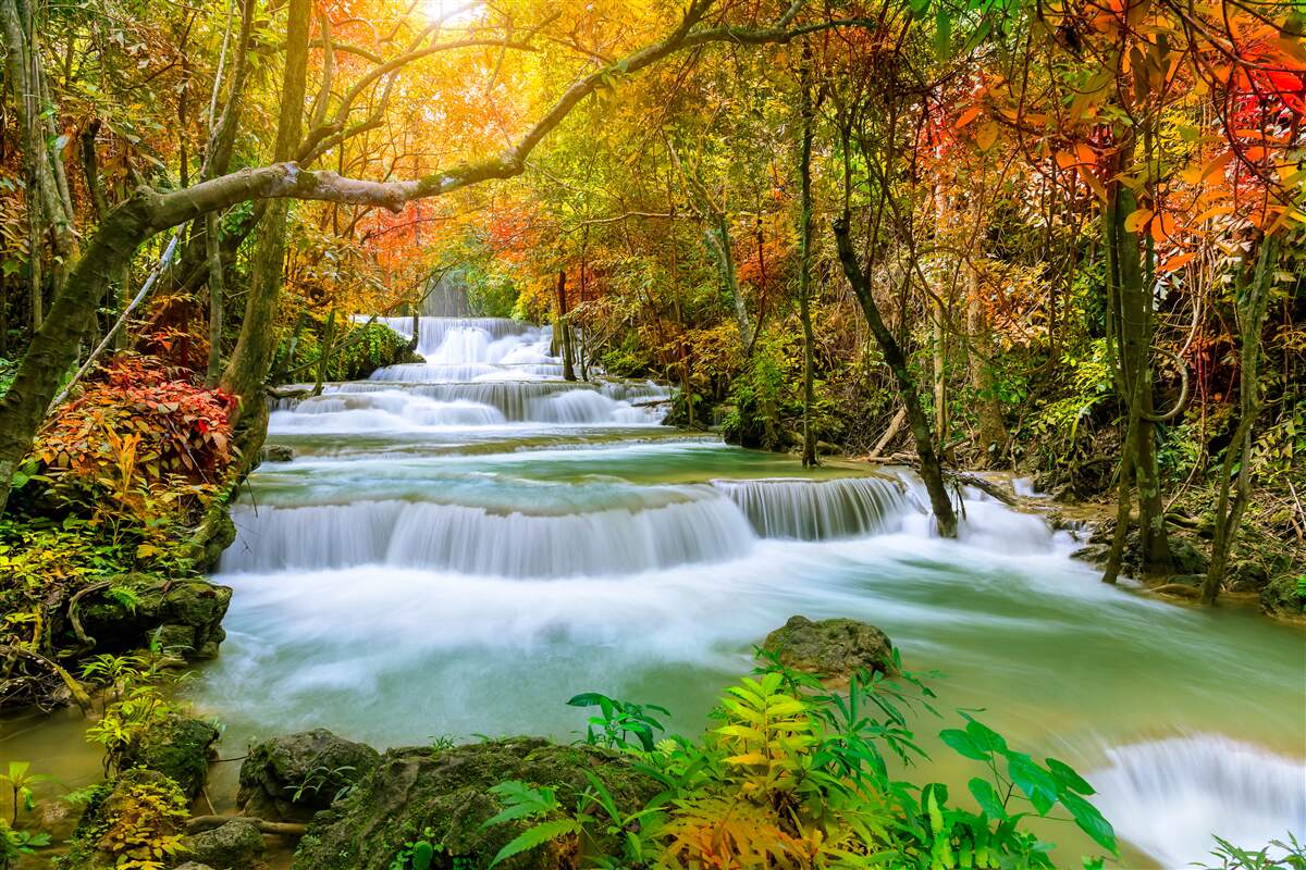 Fototapet cascadă maiestuoasă în natură