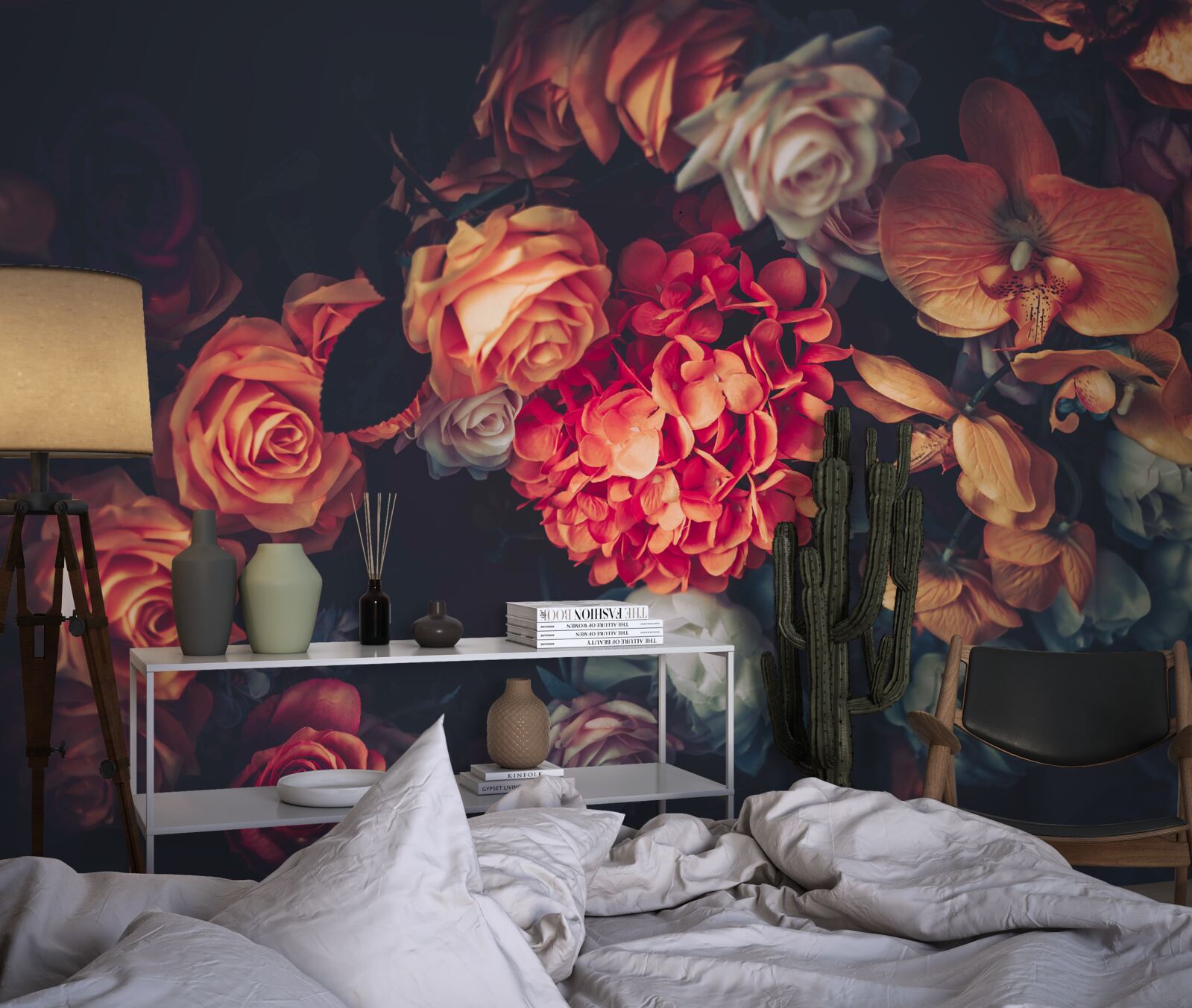 Fototapet aranjament floral de toamnă în stil vintage
