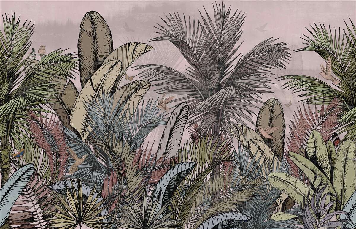Fototapet plante tropicale cu caracteristici exotice