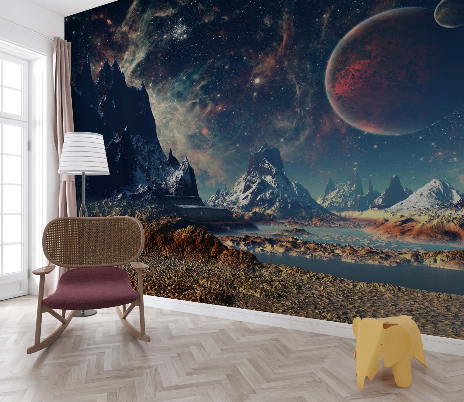 Fototapet planetă neexplorată