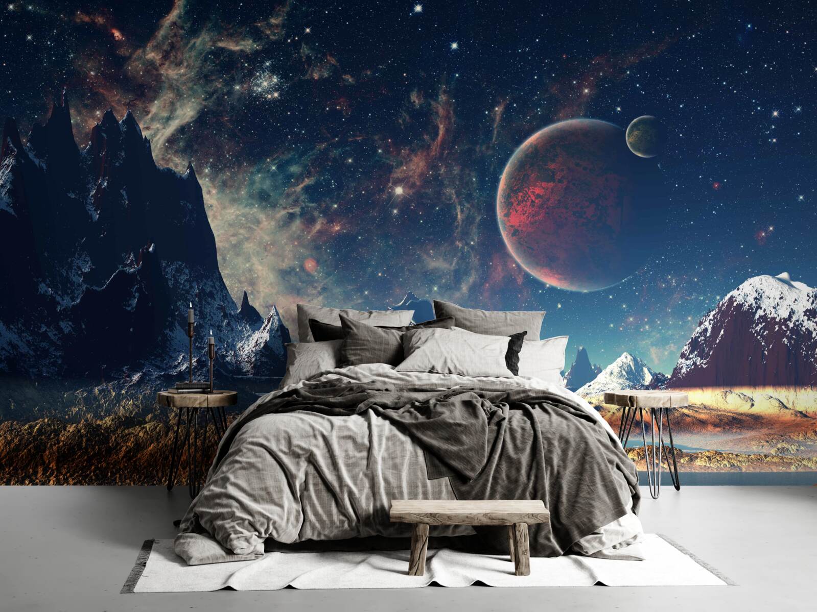 Fototapet planetă neexplorată