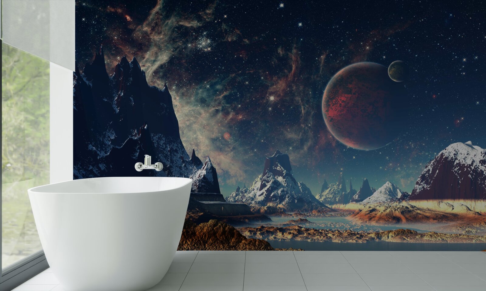 Fototapet planetă neexplorată