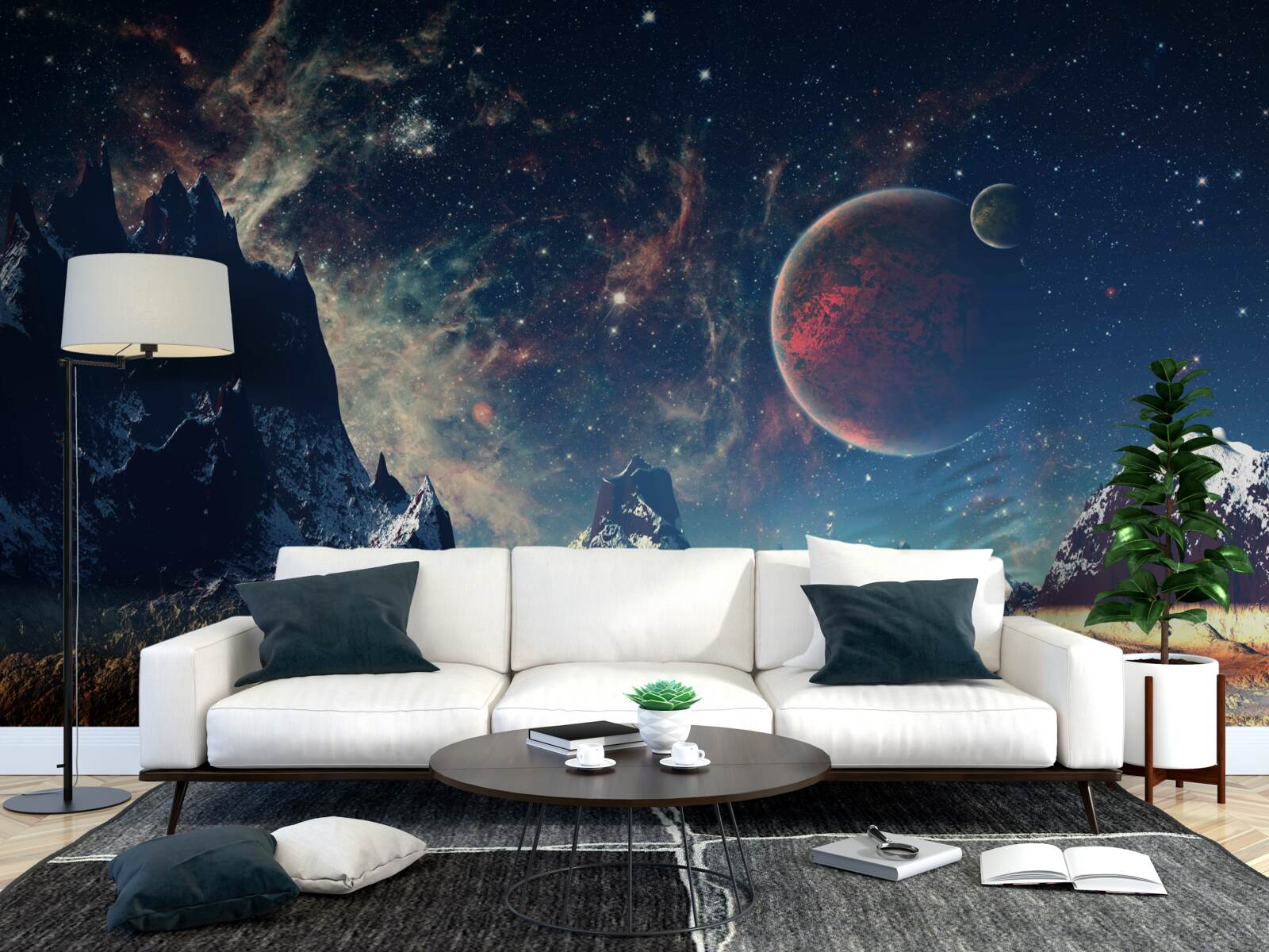 Fototapet planetă neexplorată