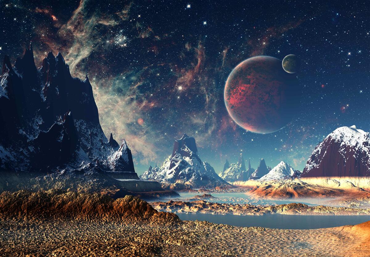 Fototapet suprafața planetei este fantastică