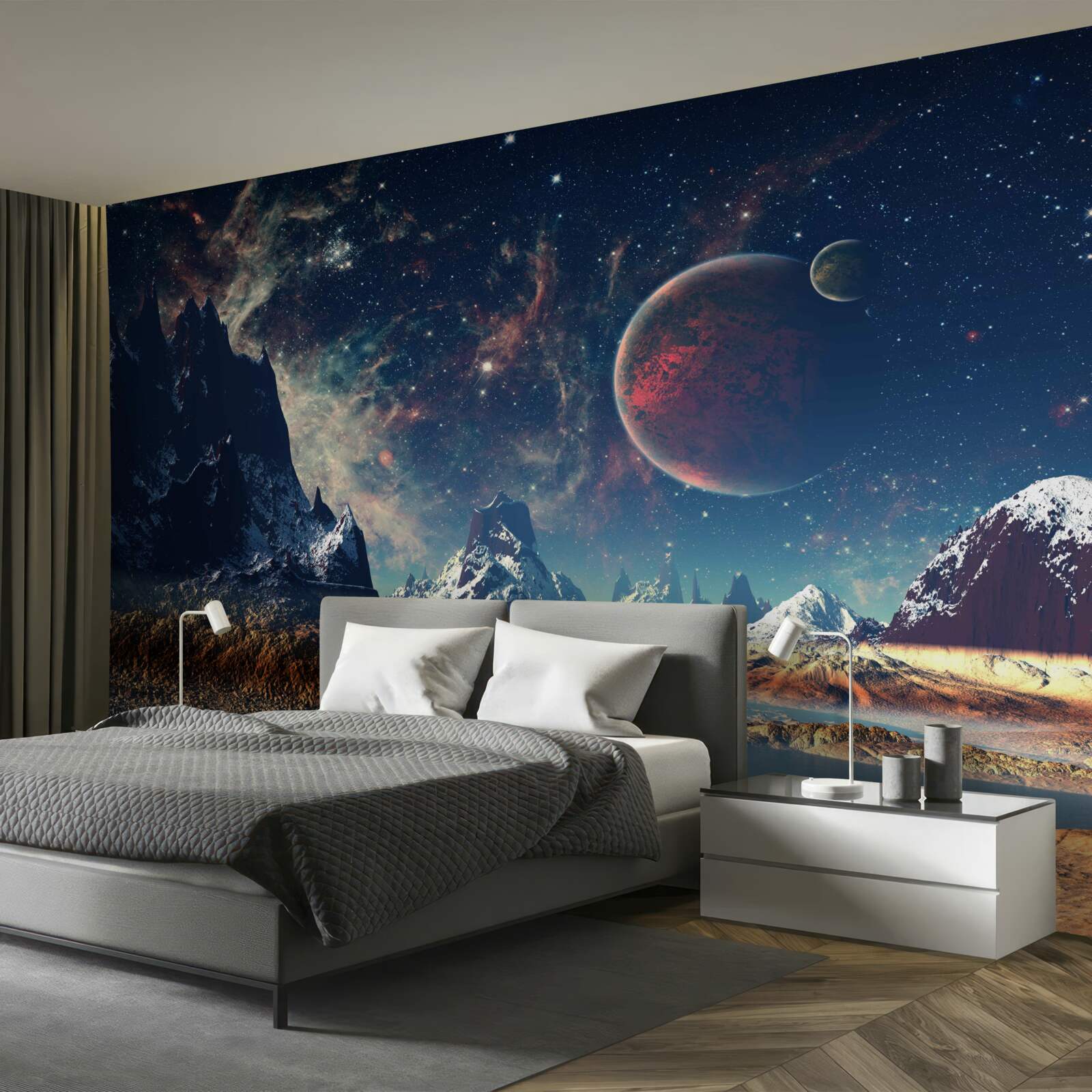 Fototapet suprafața planetei este fantastică