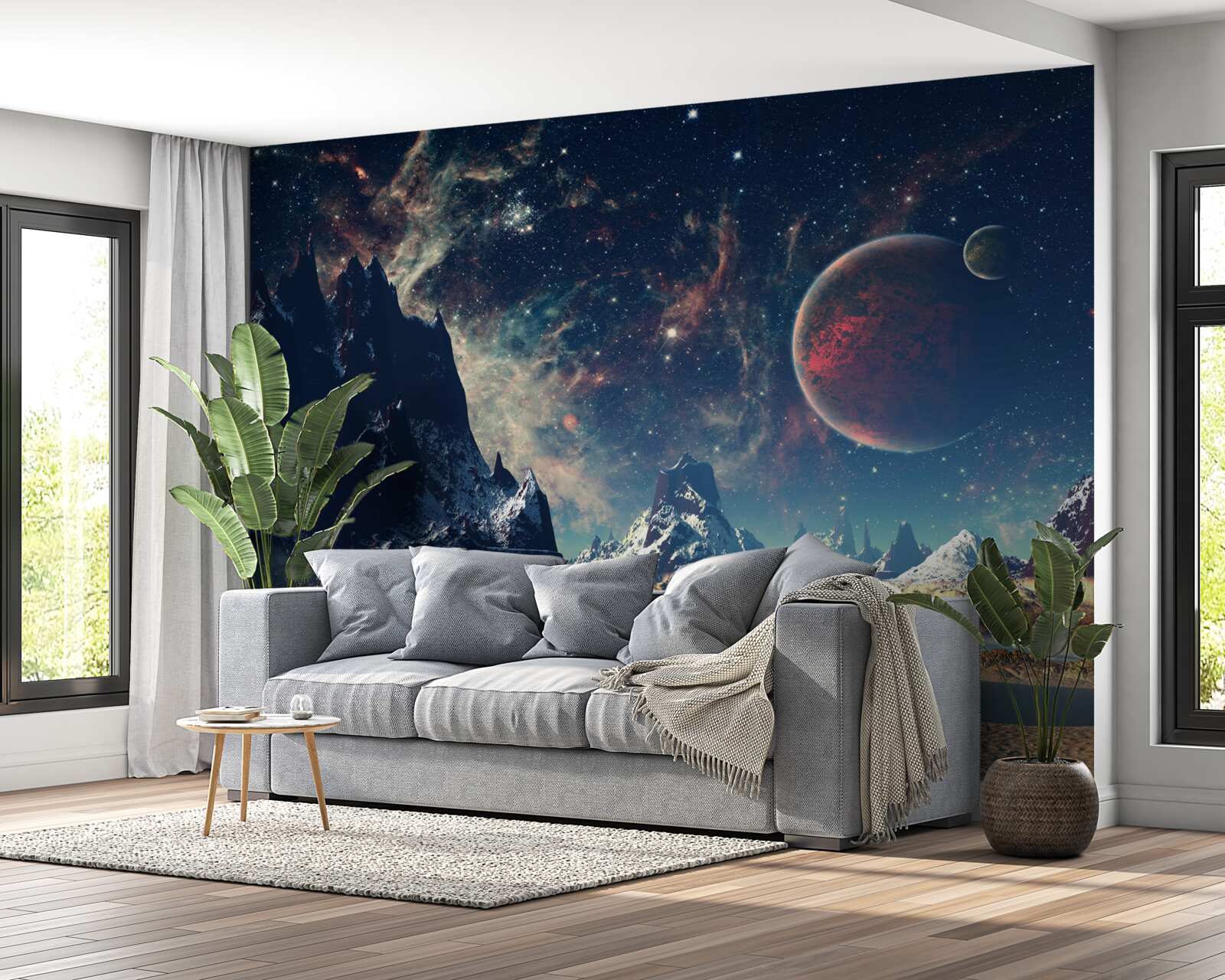 Fototapet suprafața planetei este fantastică