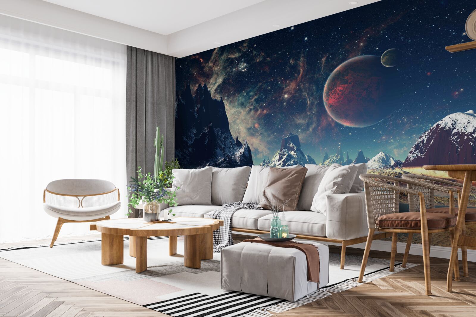 Fototapet suprafața planetei este fantastică