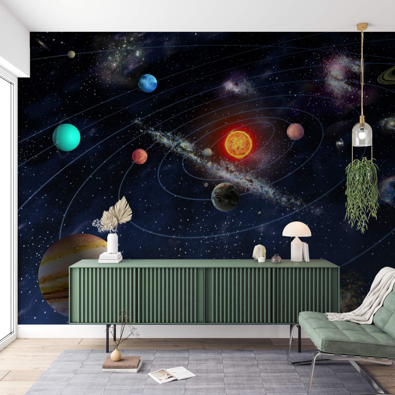 Fototapet Calea planetelor din spațiul galactic