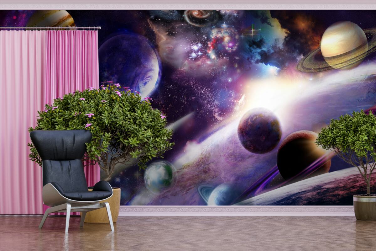 Fototapet obiecte din univers