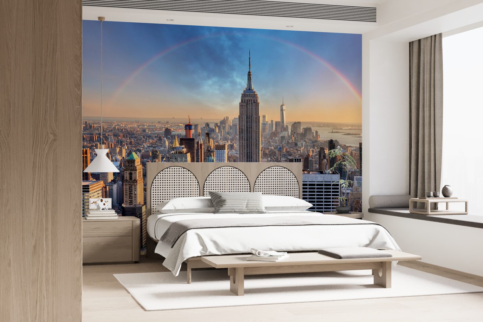 Fototapet new york sub curcubeu
