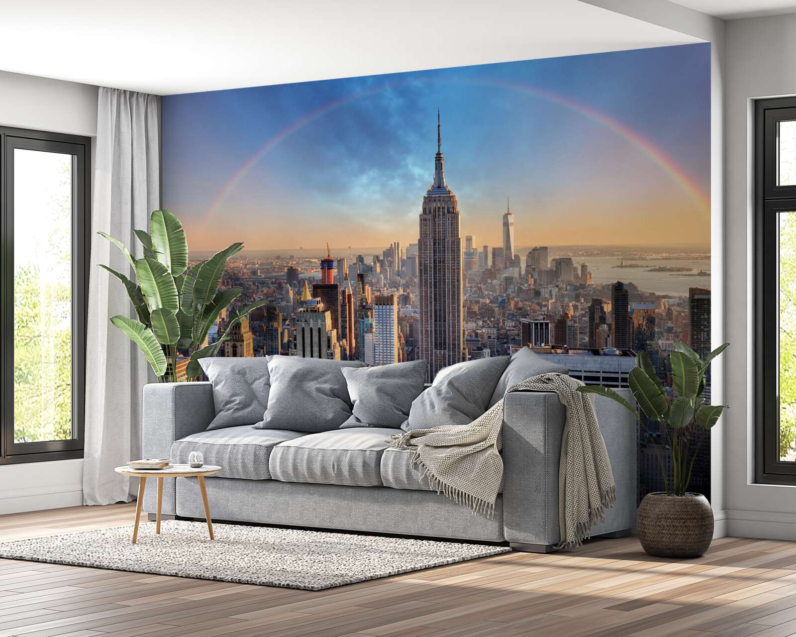 Fototapet new york sub curcubeu