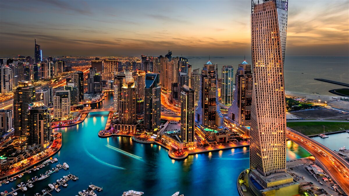 Fototapet orizontul orașului dubai
