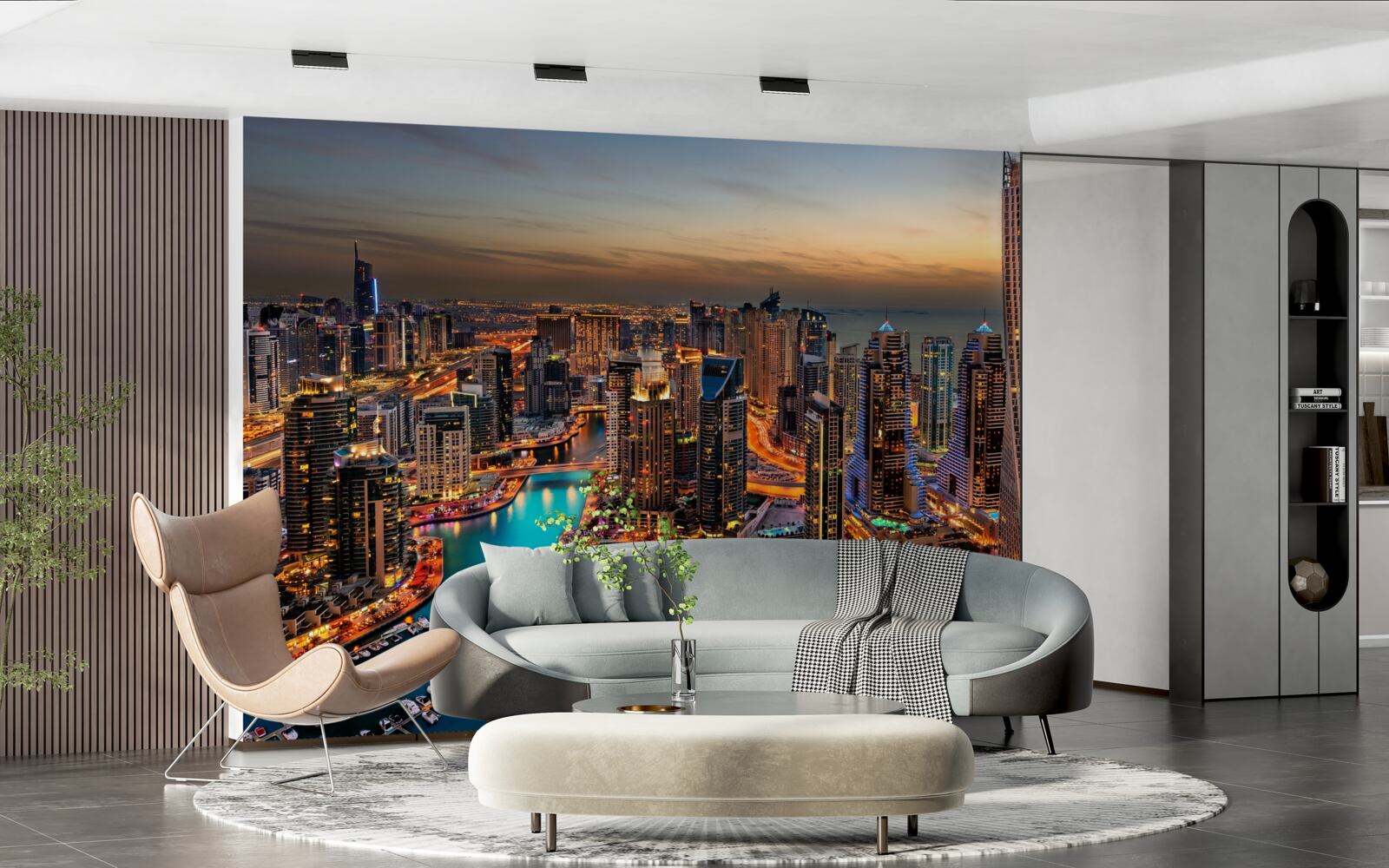 Fototapet orizontul orașului dubai