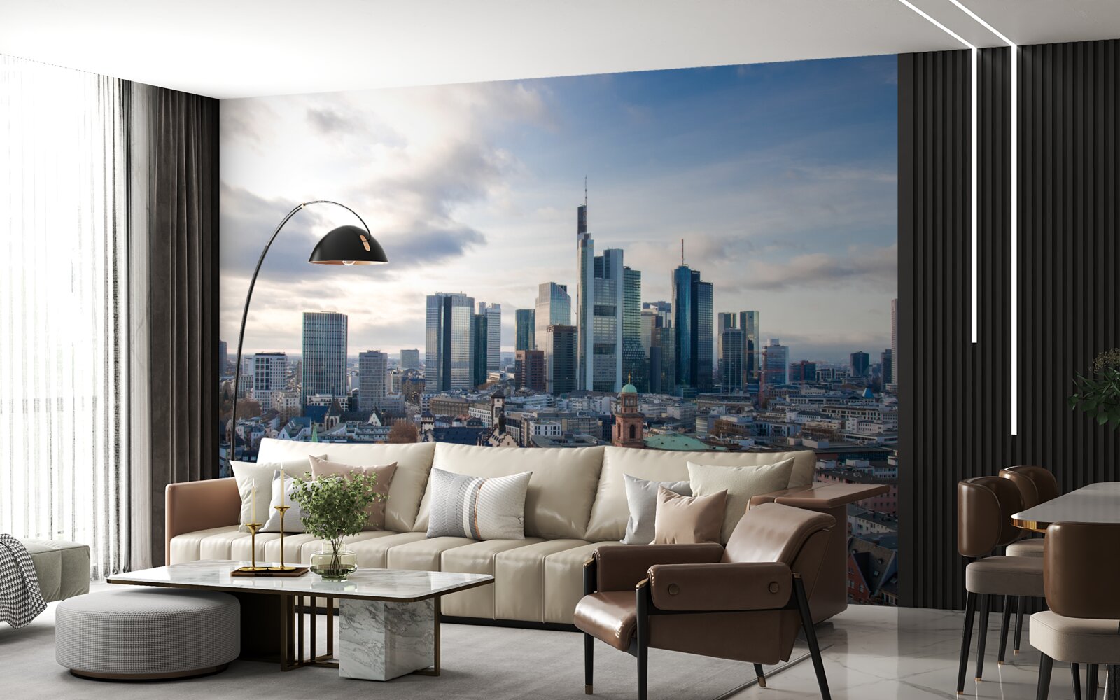 Fototapet panorama frankfurtu
