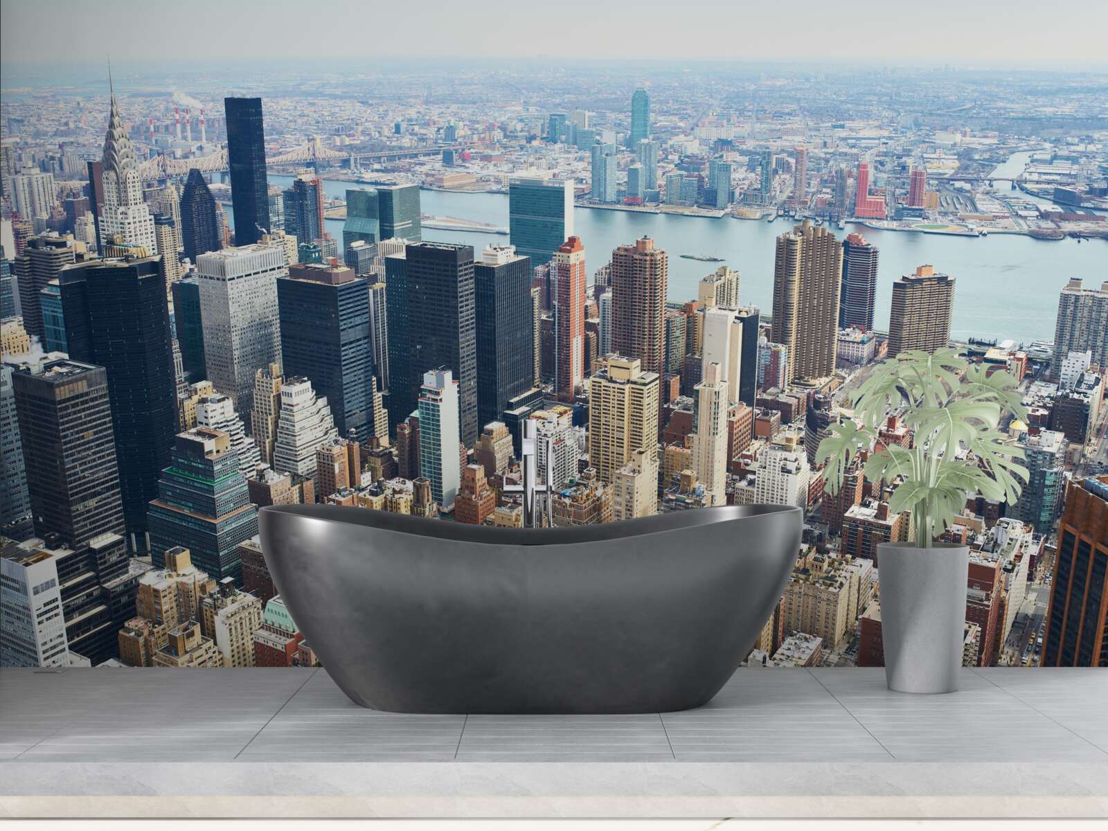 Fototapet clădirile din new york și acoperișurile lor