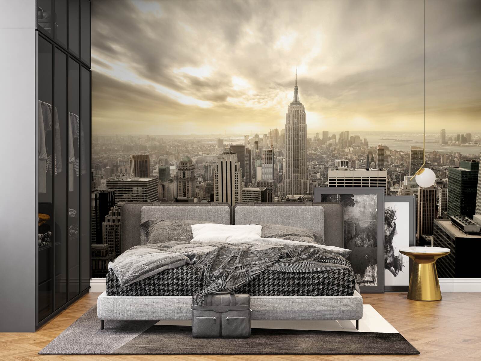 Fototapet vedere cu ochi de pasăre a New York-ului este frumos