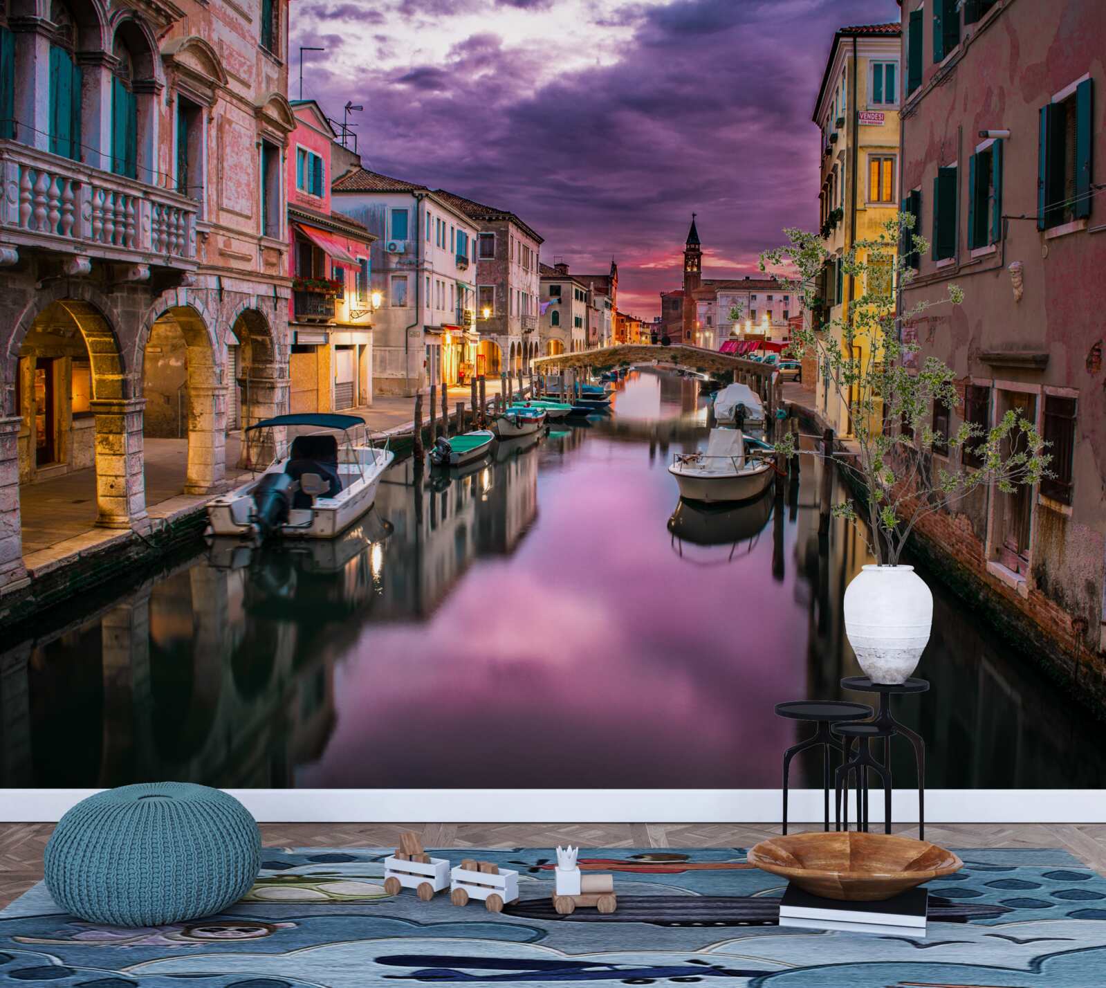 Fototapet canalul antic din veneția