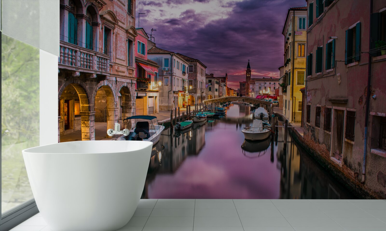 Fototapet canalul antic din veneția