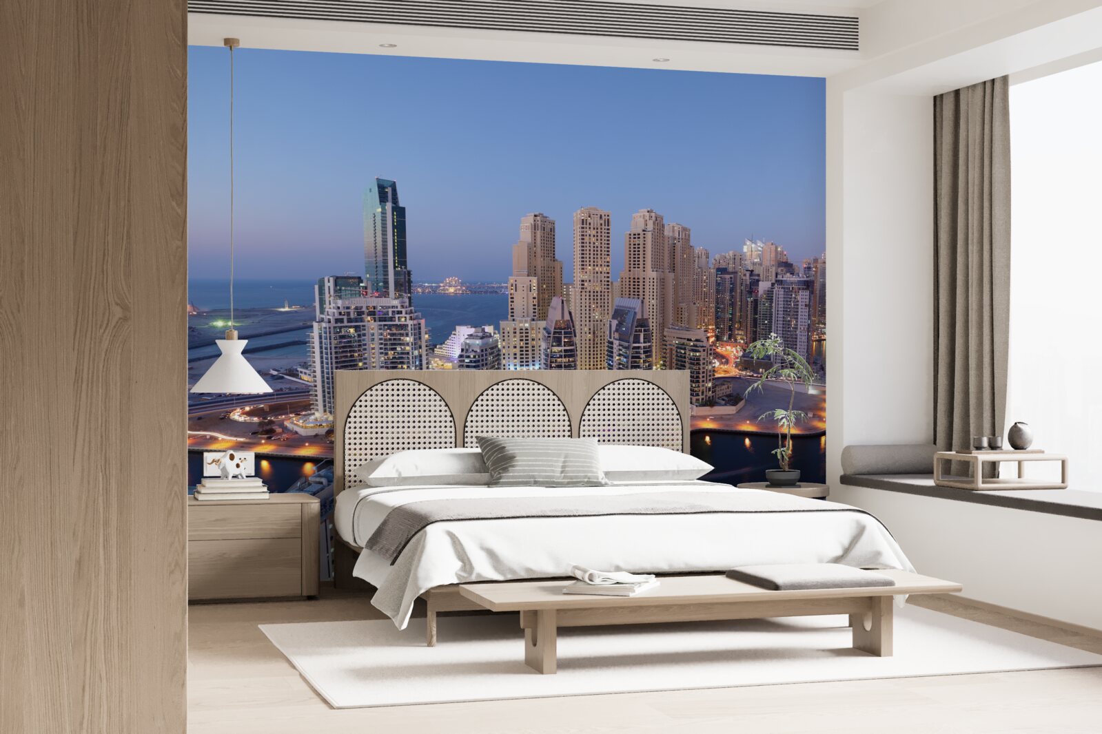 Fototapet apus de soare peste dubai