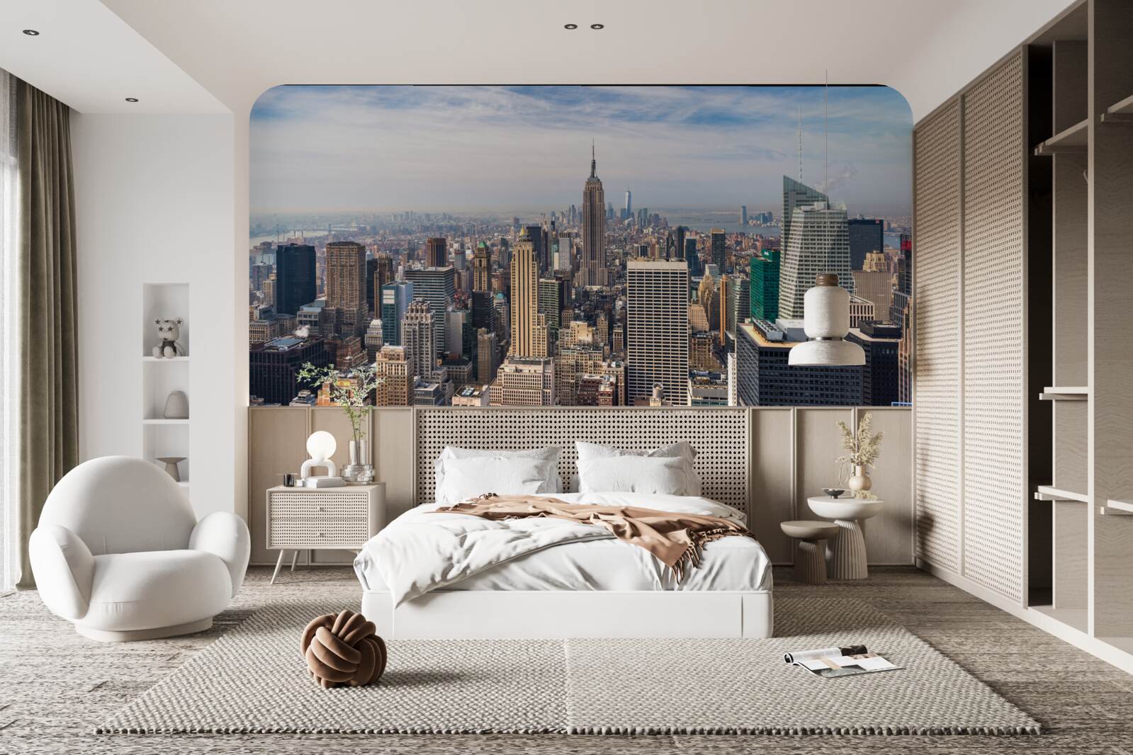 Fototapet vedere de sus a orașului new york