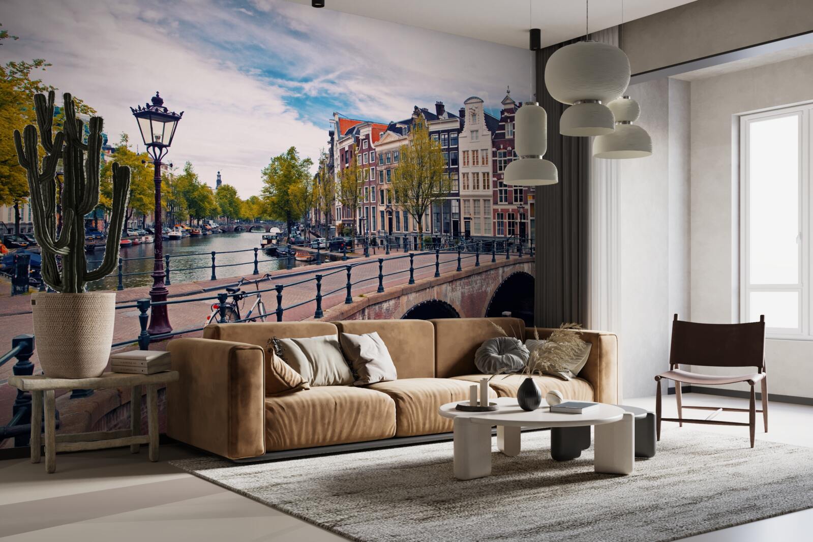 Fototapet pod pe canal în amsterdam