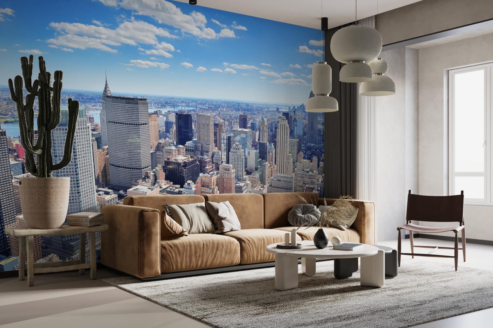 Fototapet deasupra zgârie-norilor din new york