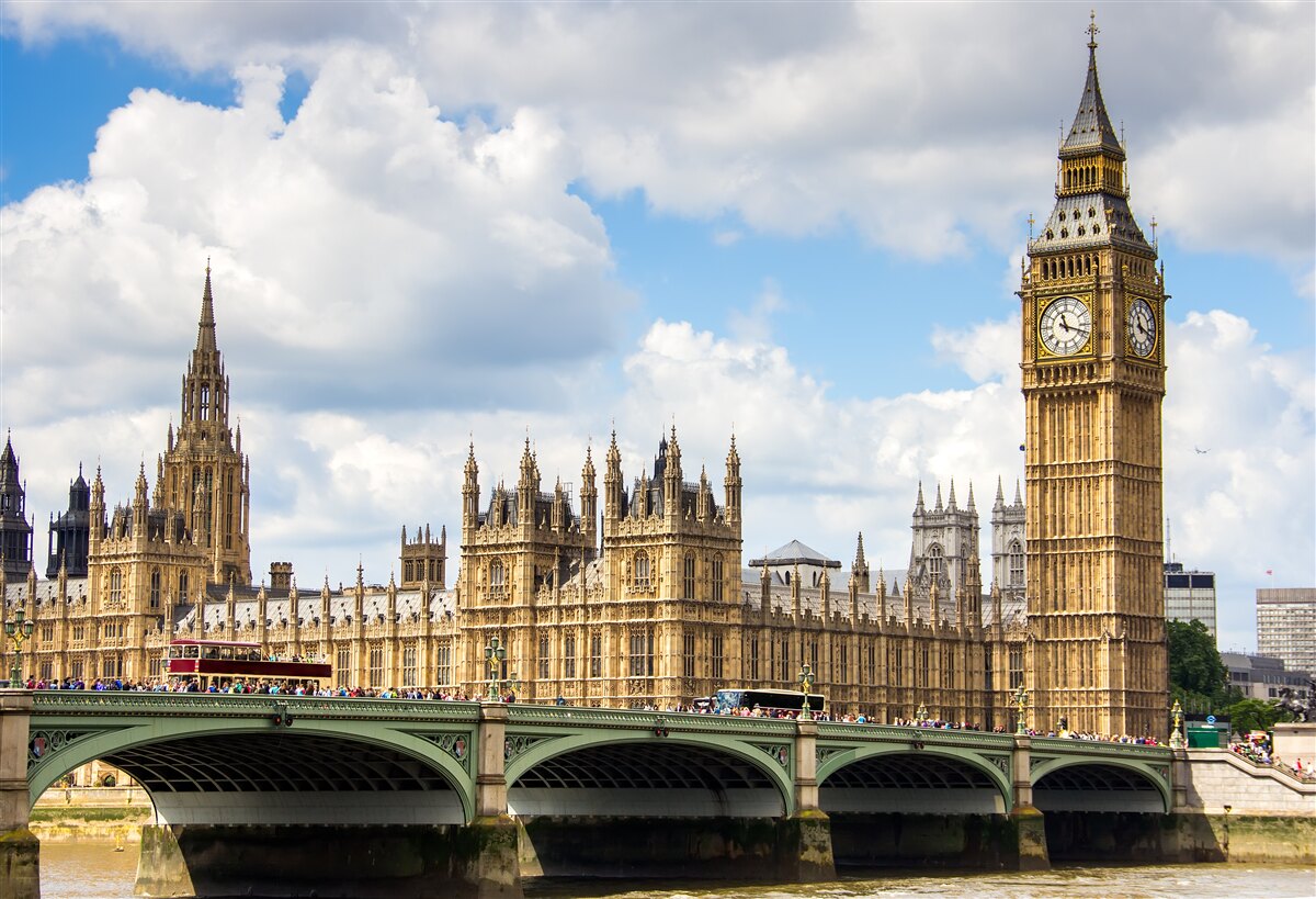 Fototapet panorama de Big Ben și clădirile Parlamentului