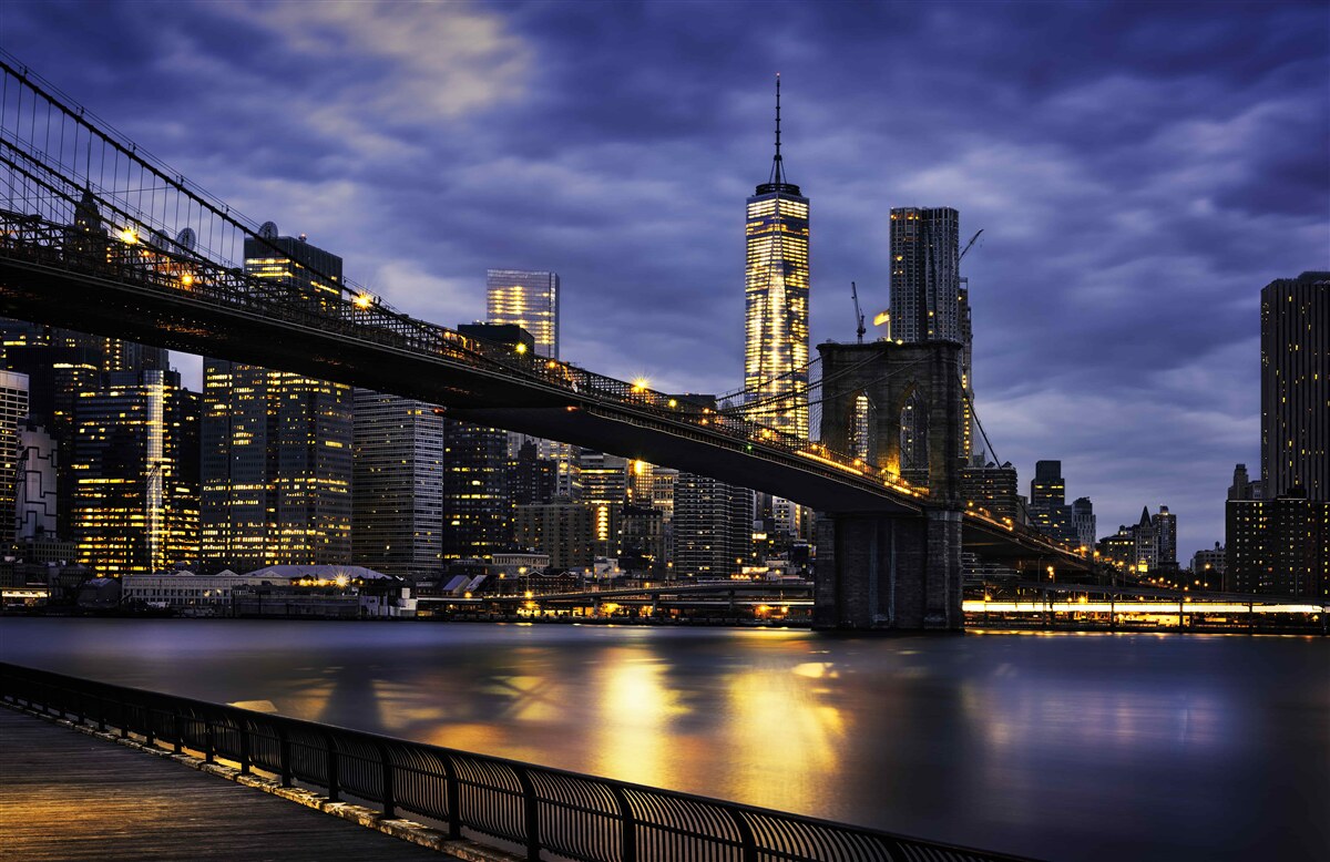 Fototapet esaplanadă pe podul Brooklyn
