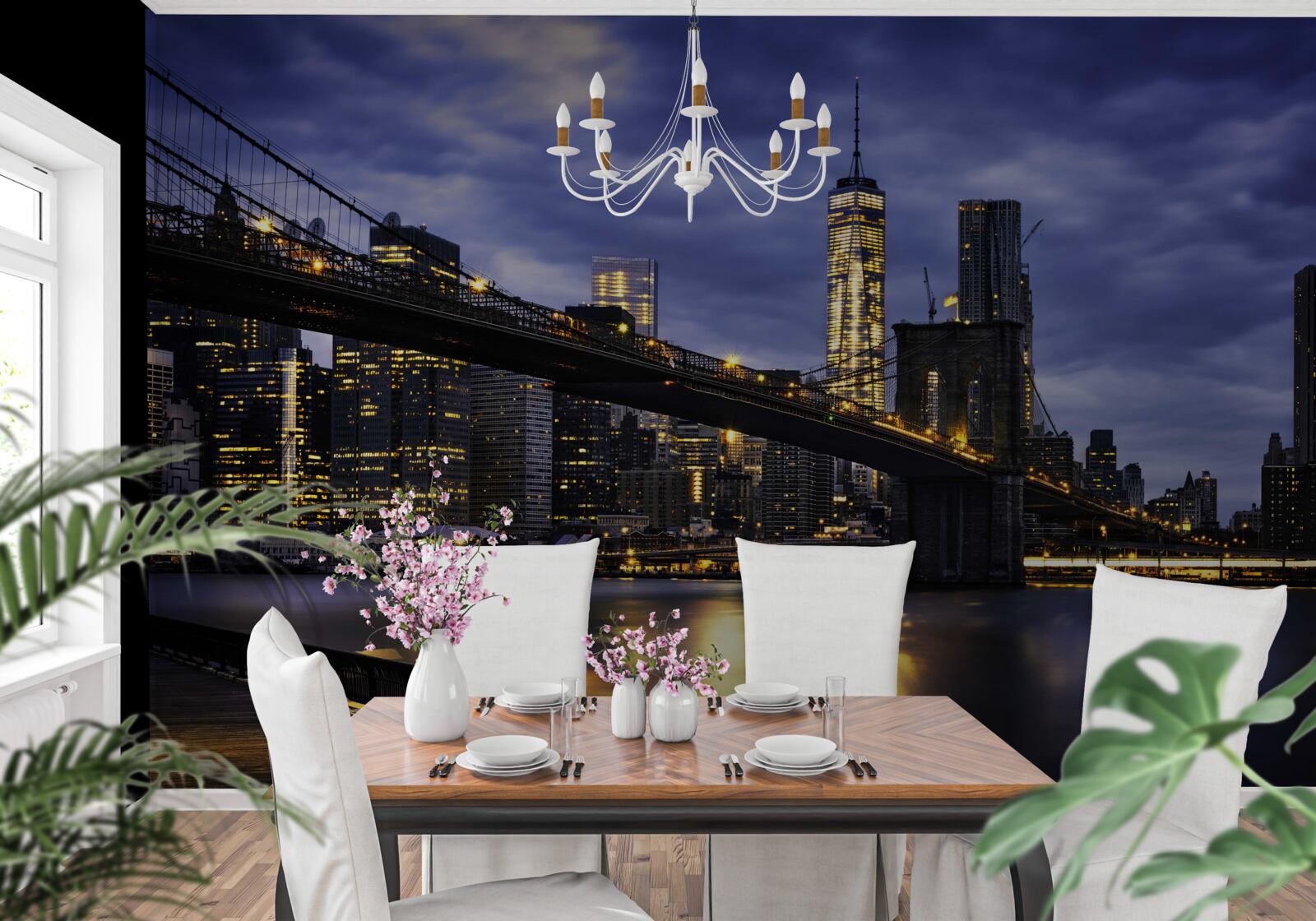Fototapet esaplanadă pe podul Brooklyn