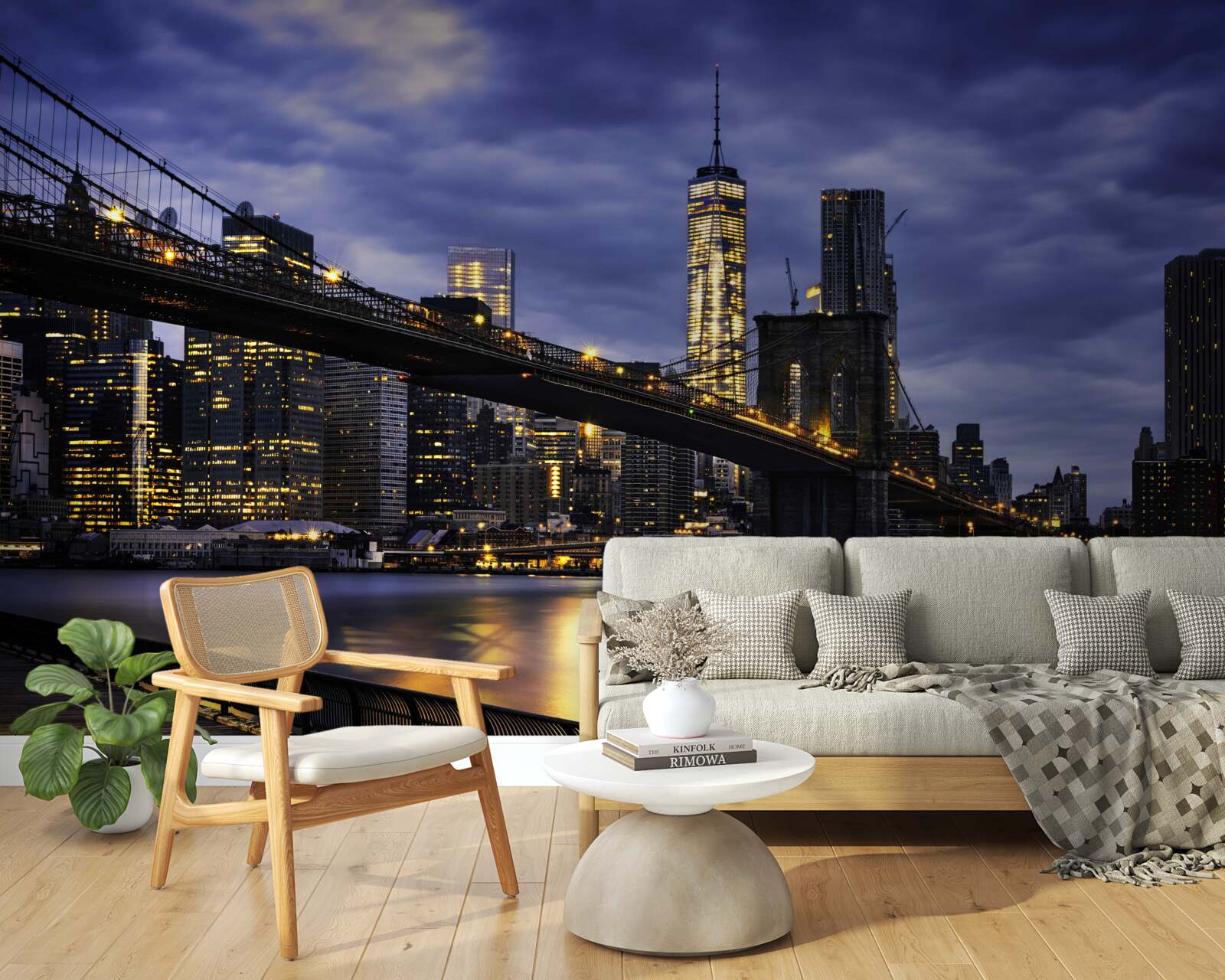 Fototapet esaplanadă pe podul Brooklyn