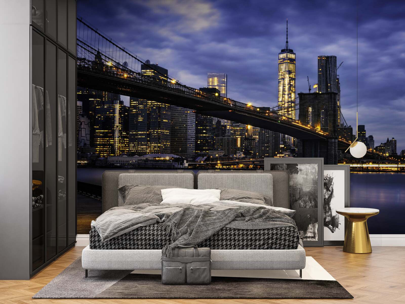 Fototapet esaplanadă pe podul Brooklyn