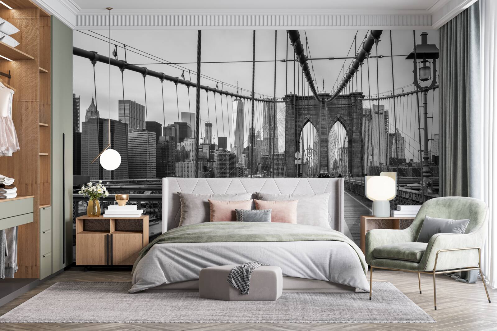 Fototapet most manhattanu