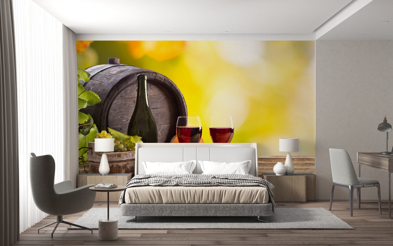 Fototapet butoi de vin