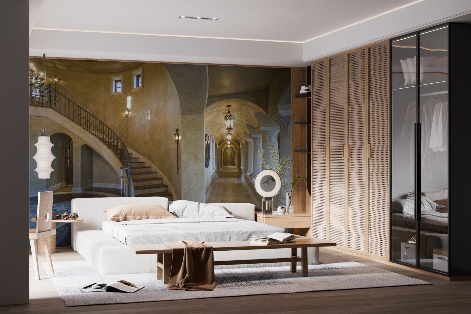 Fototapet utilizarea marmurei în designul arhitecturii rezidențiale