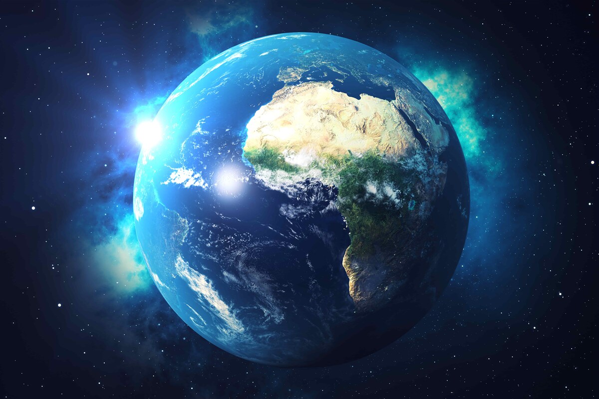 Fototapet Africa și planeta Pământ