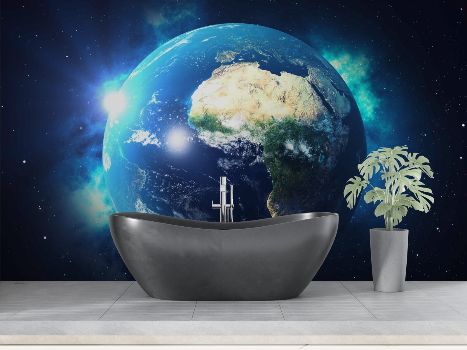 Fototapet Africa și planeta Pământ