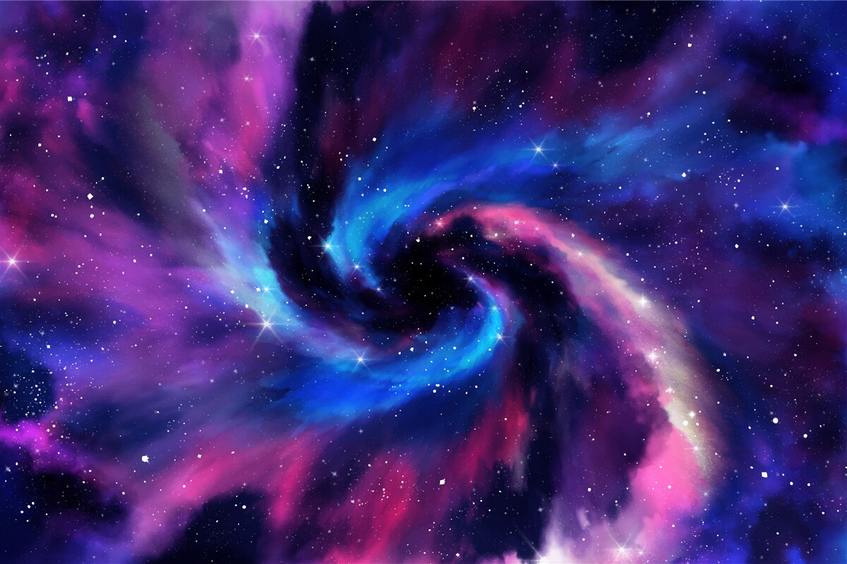 Fototapet nuanțe fascinante de universuri