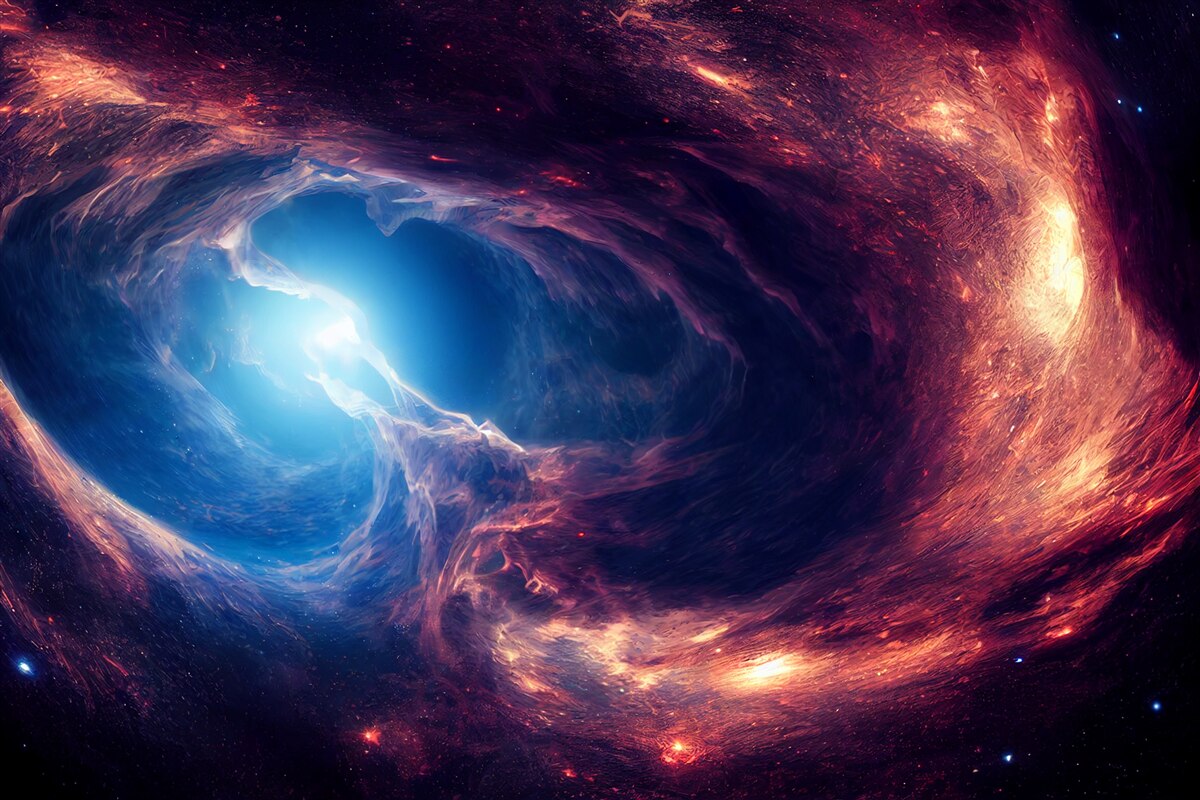 Fototapet nebuloasele și sistemul cosmic