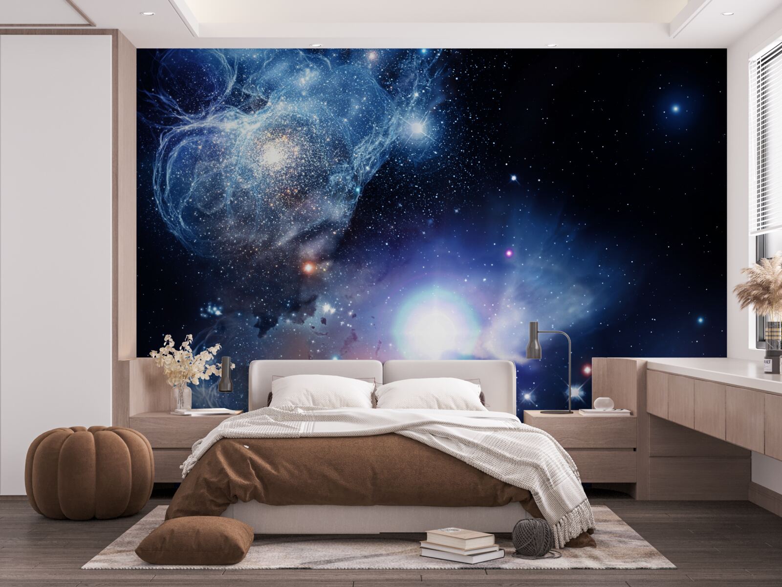 Fototapet spațiu ceresc luminos hipnotizant