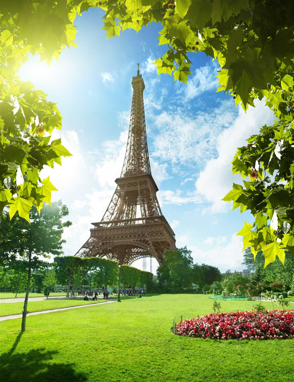 Fototapet panoramă uluitoare a turnului eiffel