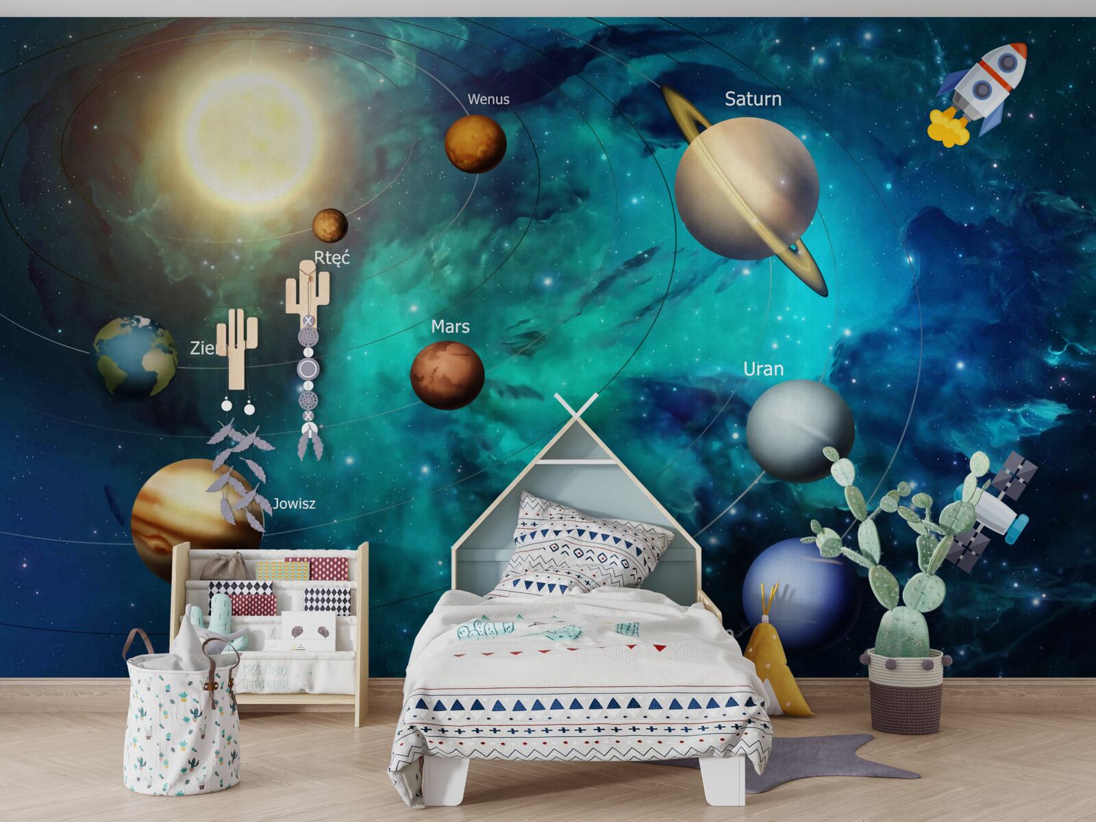 Fototapet set de planete din univers