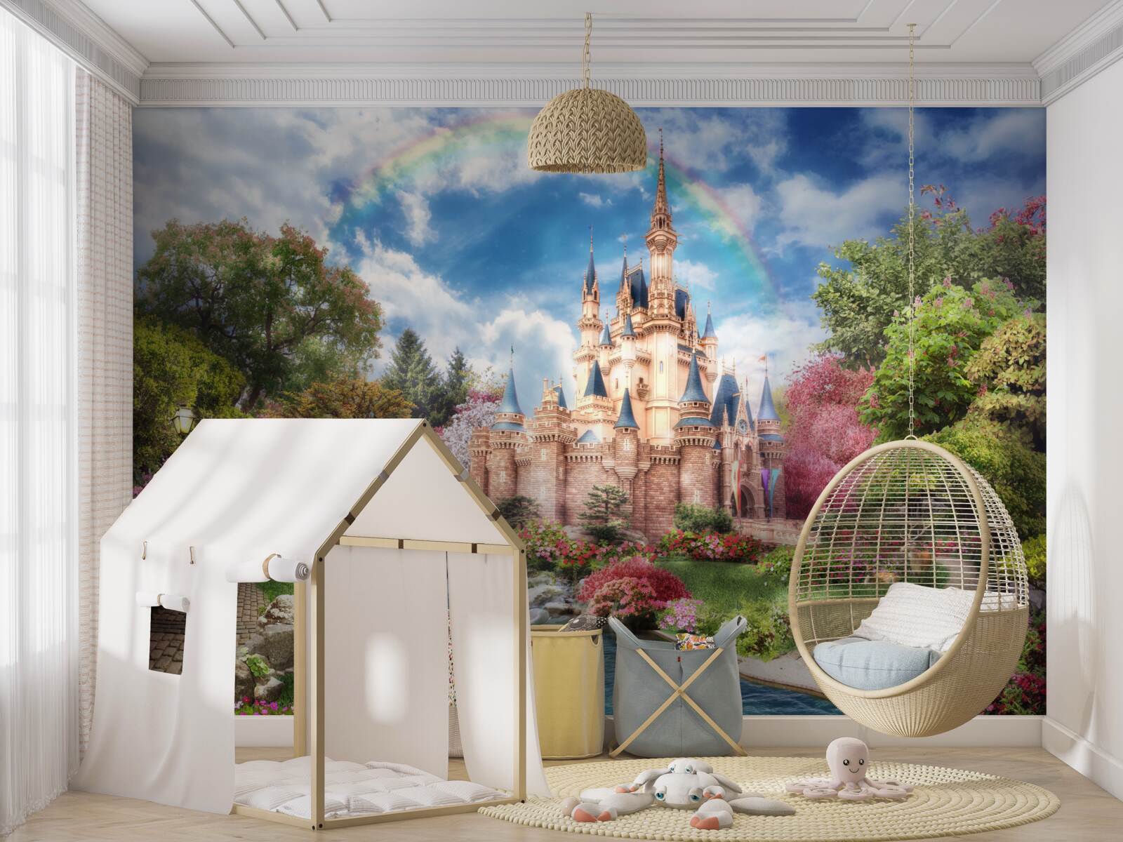 Fototapet un castel de o frumusețe incredibilă de basm